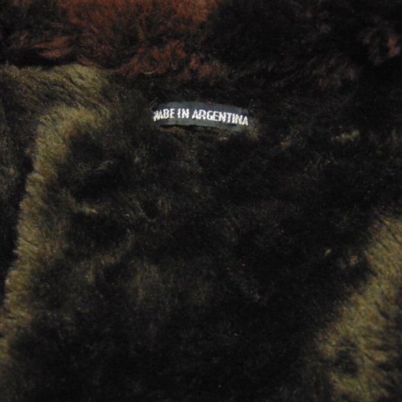GENUINE SUEDE LEATHER LONG COAT (GENUINE SHEARLING?) - Picture 7 of 8